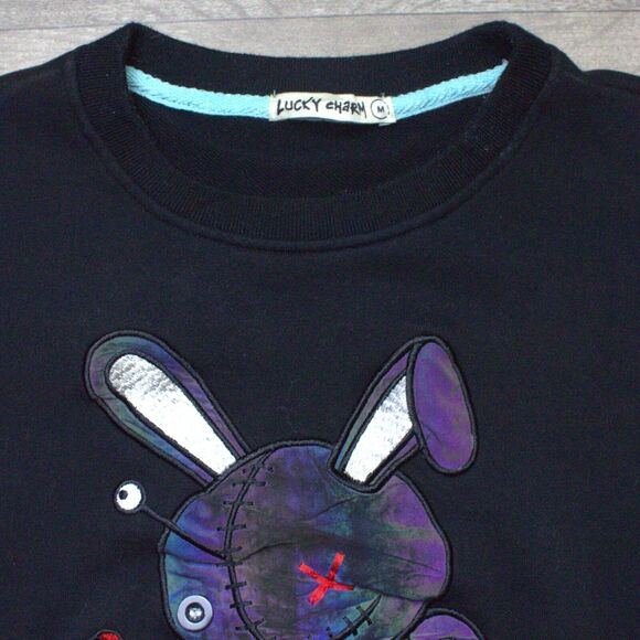 Bkys Lucky Charm Black Sweater Men's Size M - Picture 3 of 5